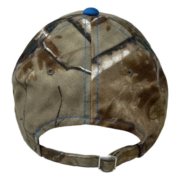 UCLA Bruins Camo Baseball Hat Outdoor Cap One Size Adjustable Strap Blue Khaki - Picture 9 of 12
